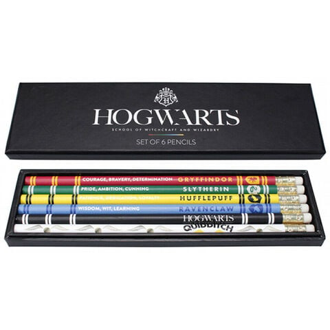 Stylos - Harry Potter - Boîte 6 Crayons Papier House Pride